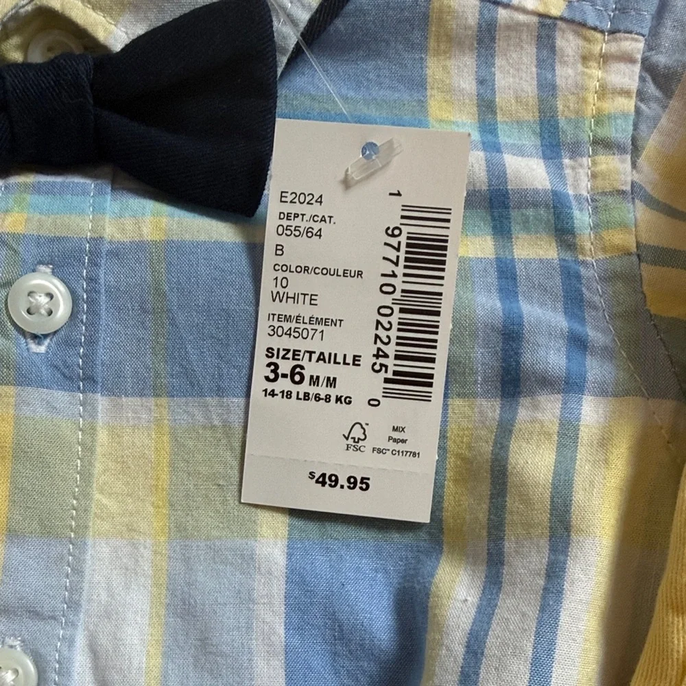 The Childrens Place plaid button